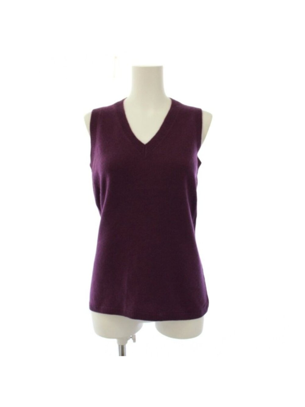 Loro Piana Knit Vest Pullover Cashmere Purple 42